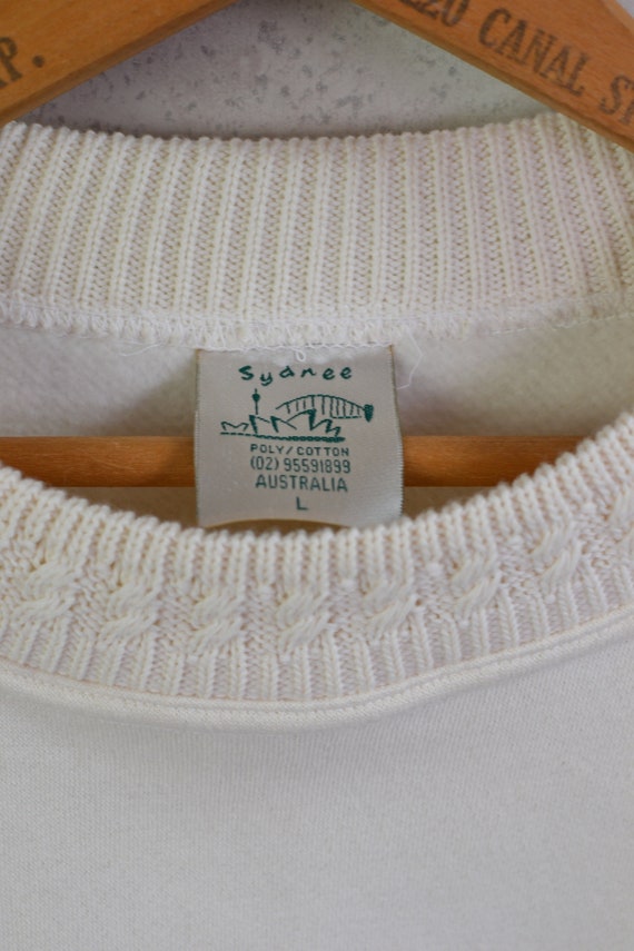 cream embroidered cable knit collar sydney austra… - image 10