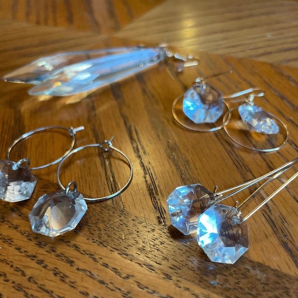 Repurposed Chandelier Earrings
