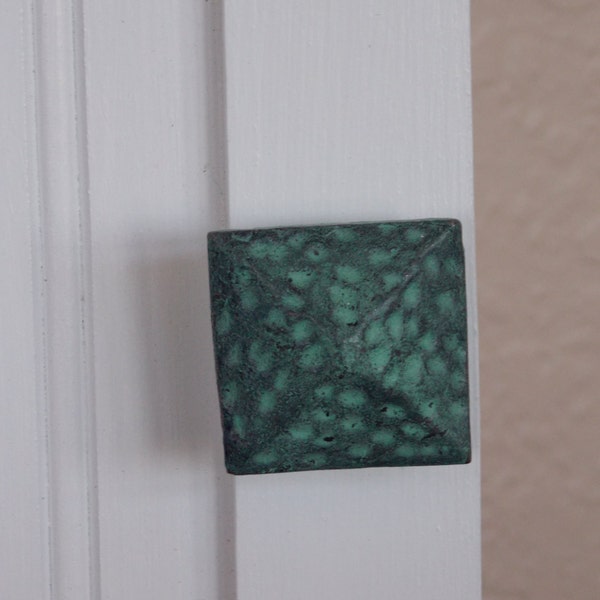WHITE WALL CABINET. Narrow . Medicine Cabinet . Bathroom  Kitchen Storage . Solid Wood . Turquoise Hammered Metal Knob . Shop Exclusive