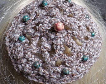 EXCLUSIVE Men's Beaded Kippah Yarmulke Kippot Judaica | Handmade Crocheted | Hand Painted Beads | Religious Head Cover | Made USA
