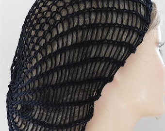 SNOOD Handmade Lace Net Full Cover | Fits Most | Cotton | Hair Control . Fashion Accent . Adjustable Elastic | Made in America