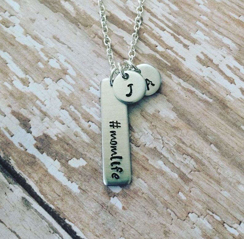 Mother's Necklace Hashtag Necklace Hashtag Momlife Etsy