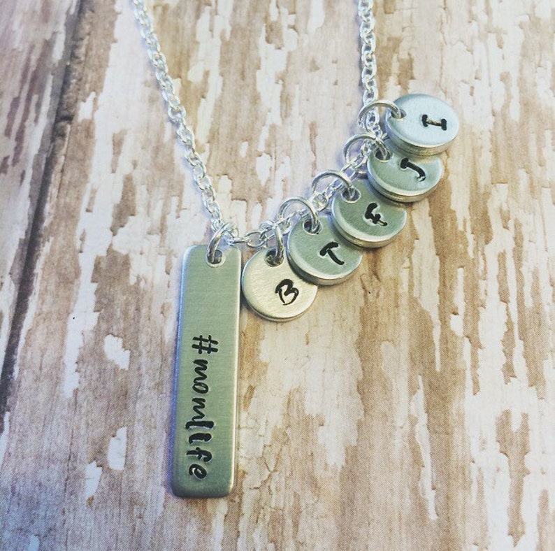 Mother's Necklace Hashtag Necklace Hashtag Momlife Etsy