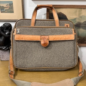 Vintage Hartmann Tweed Carry-on Luggage Bag