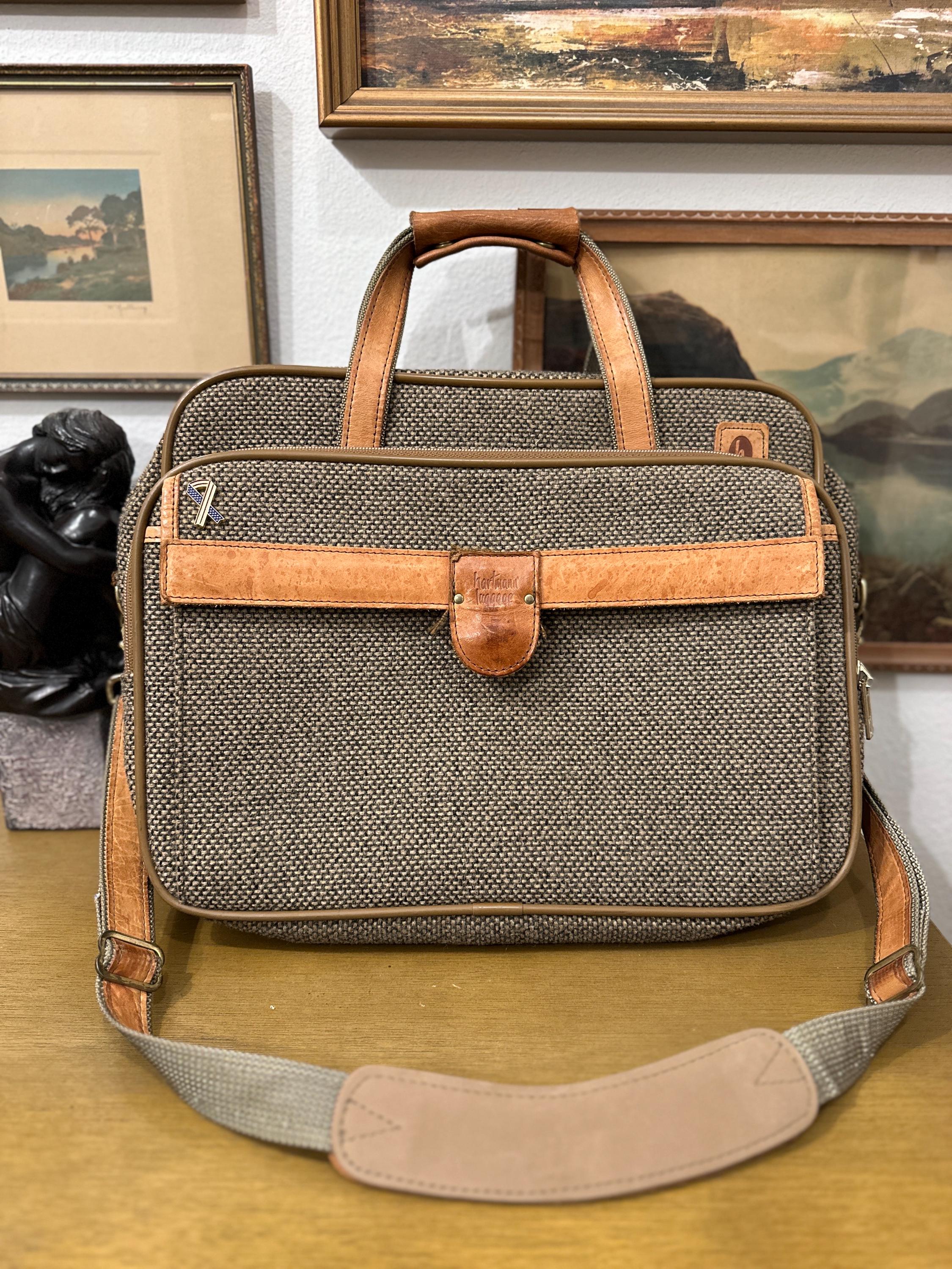 Vintage Hartmann Tweed Carry-on Luggage Bag