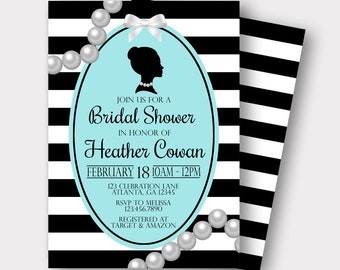 Breakfast At Tiffanys Bridal Shower Invitation | Breakfast At Tiffanys Invitation | Bridal Shower Invitation | Wedding Shower Invitation