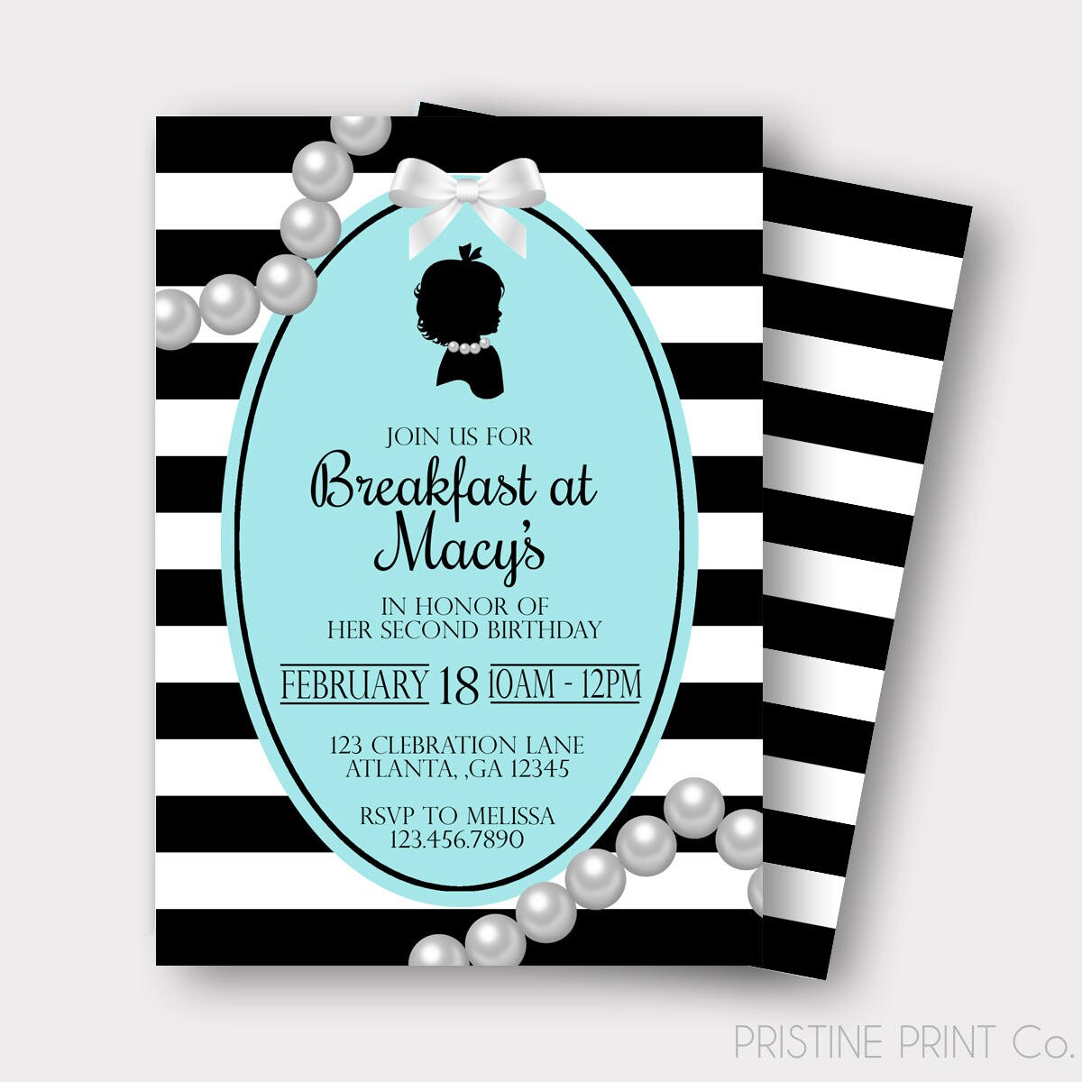 Breakfast at Tiffany's Birthday Invitation Breakfast at | Etsy