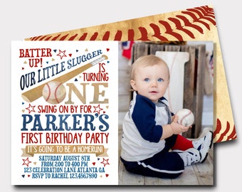 Baseball Birthday Invitation | All Star Birthday Invitation | Sports Birthday Invitation | First Birthday Invitation | Softball Invitation