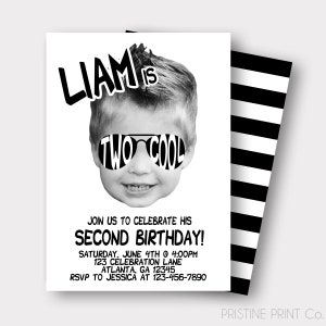 Two Cool Birthday Invitation | Cool By The Pool | Second Birthday Invitation | Pool Party Invitation | First Birthday Invitation