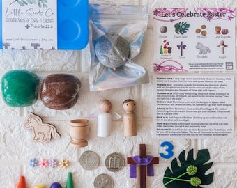 Easter Story Play-Doh Kit, Resurrection Eggs, Preschool Activity