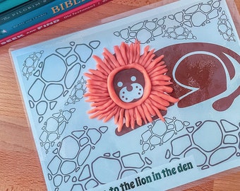Bible Story Playdough Mats, Scripture Cards, Preschool (Printable)