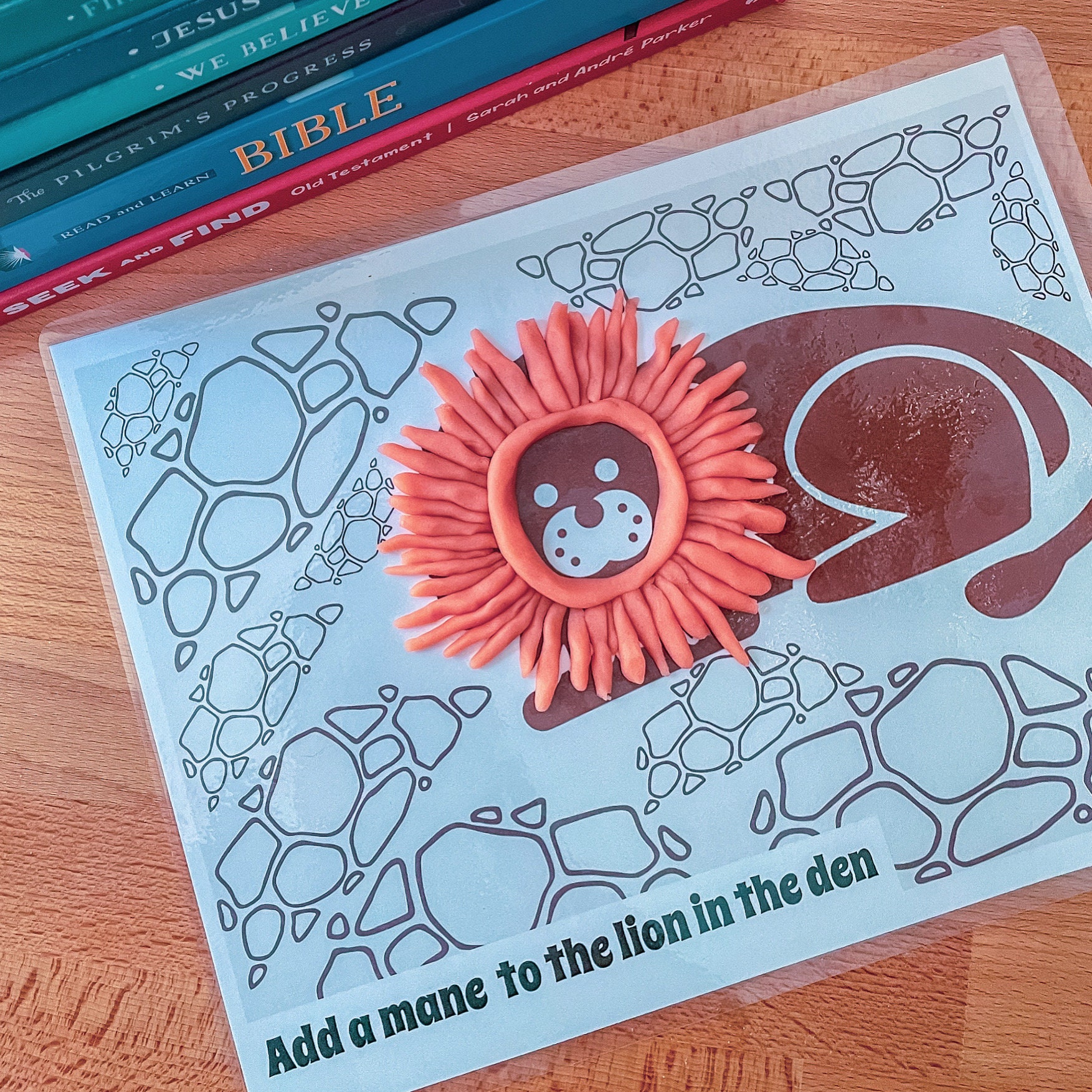 Bible Story Playdohmats Printable Playdoh Sheet Scripture Etsy