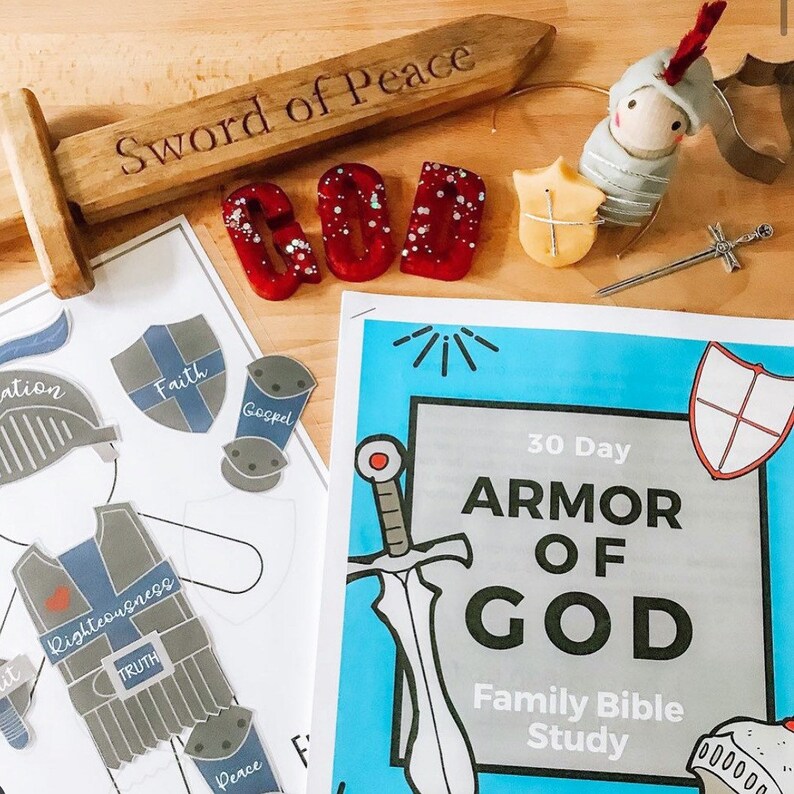 Armor of God Playdoh Kit Bible Craft Bible Playdoh Kit Etsy
