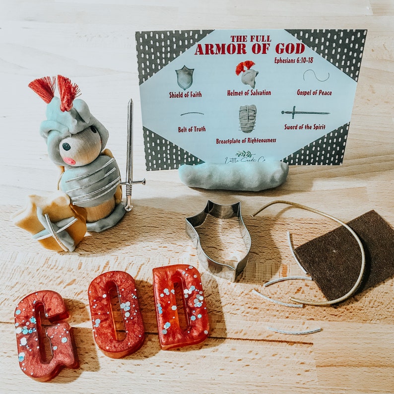Armor of God Playdoh Kit Bible Craft Bible Playdoh Kit Etsy