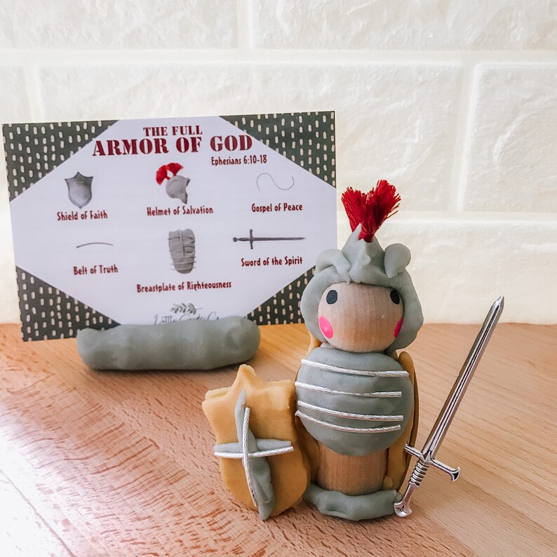 Armor of God Playdoh Kit Bible Craft Bible Playdoh Kit Etsy