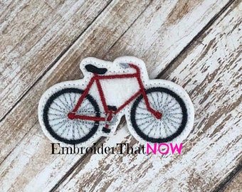 INSTANT DOWNLOAD Bicycle Feltie Embroidery Design File