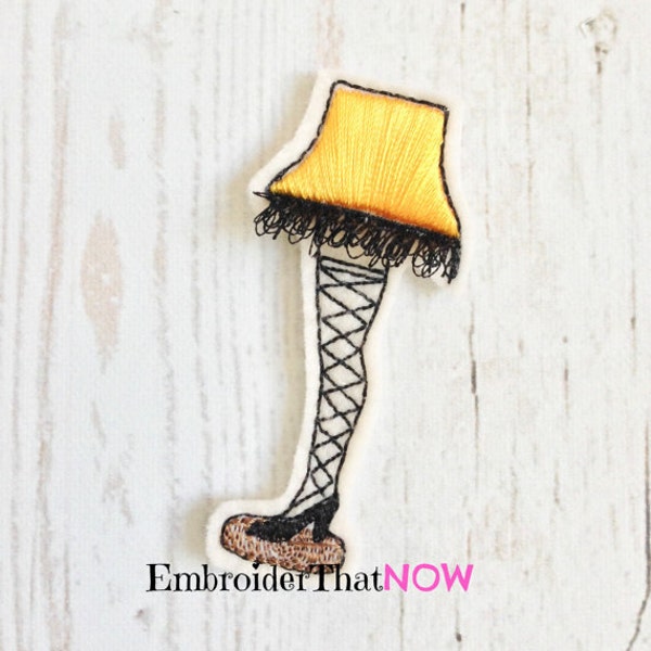 INSTANT DOWNLOAD Leg lamp Digital Feltie Embroidery Design File