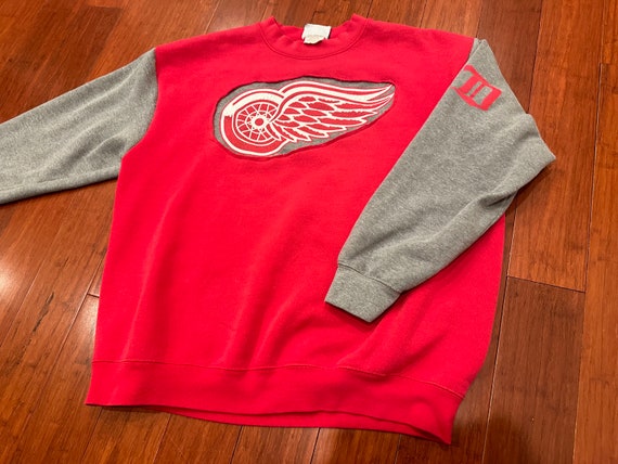 Upcycled Detroit Red Wings Crewneck (Large) - image 1