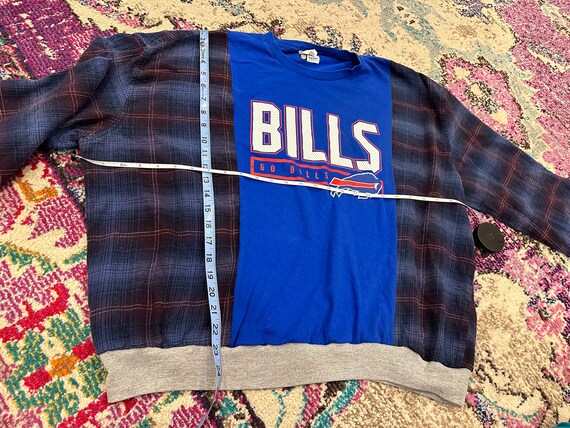 Upcycled Buffalo Bills Shirt flannel XL Etsy