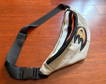 Anaheim Ducks Upcycled Belt Bag/Fanny Pack