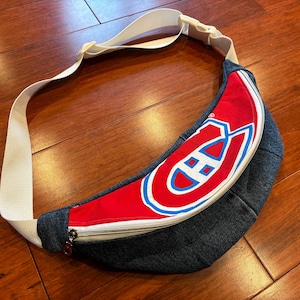 Montreal Canadiens Upcycled Belt Bag/Fanny Pack (Medium)