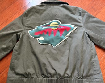 Minnesota Wild Upcycled Jacket (Medium)