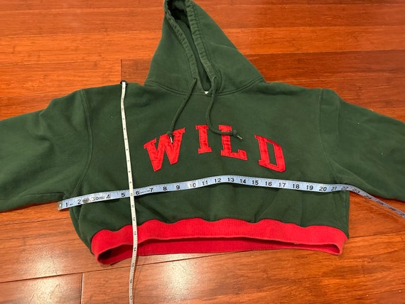 Upcycled Minnesota Wild Cropped Hoodie (Medium) - image 2