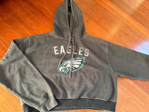 Men's Starter Heather Gray Philadelphia Eagles Retro Graphic Pullover Hoodie Size: Large