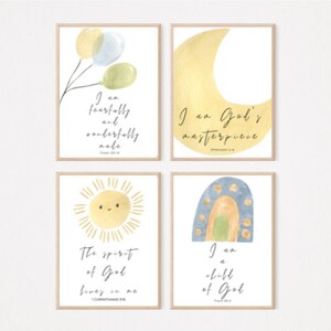 BUNDLE Bible Verse for Nursery; Child of God; Bible Decor; Wall Art for Nursery; Bible Verse Print; Digital Download; Gender Neutral