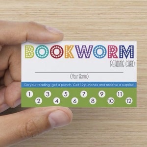 Children's Responsibility Punch Cards // Set of 15 // Reading Cards