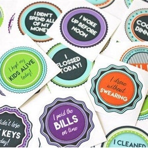 Adulting Reward Stickers for Grown Ups