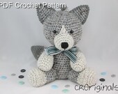 Wolf Pattern, Amigurumi Pattern, Crochet Stuffed Wolf, Crochet Wolf Pattern, Wolf Stuffed Animal Pattern