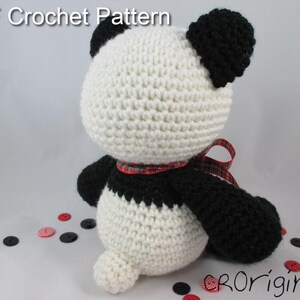 Panda Bear Crochet Pattern, Amigurumi Pattern, Crochet Stuffed Panda Bear Pattern, Teddy Bear Amigurumi, Stuffed Animal Bear Pattern image 3
