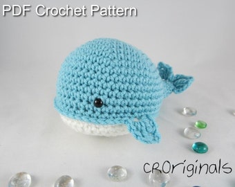 Crochet stuffed Whale Pattern, Amigurumi Pattern, Stuffed Whale Pattern, Crochet Whale, Stuffed Animal Crochet Pattern