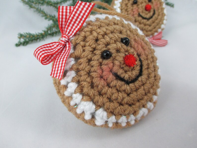 Gingerbread Man Crochet Pattern Gingerbread Man Ornament Etsy