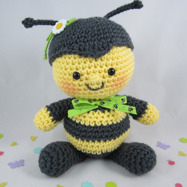 Crochet Stuffed Bumblebee, Stuffed Animal Bumblebee Plush, Crochet Stuffed Bee, Toy Bumblebee, Amigurumi Bee by CROriginals