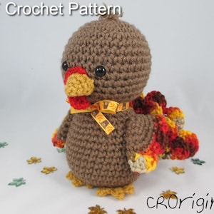 Turkey Amigurumi, Crochet Turkey Pattern, Amigurumi Pattern, Stuffed Turkey Pattern, Crochet Stuffed Turkey, Thanksgiving Turkey Pattern