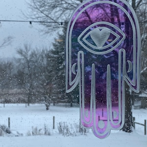 Hamsa Protection Window Home Decor