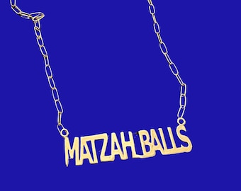 MATZAH BALLS pendant