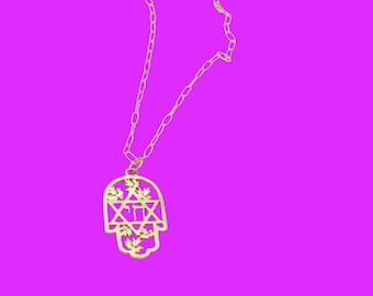 Artemisia Hamsa necklace