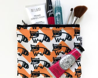 Raccoon Pencil Case, Makeup Bag, Wallet, Coin Purse, School Supplies, Toiletry Bag, Funny Animals, Pouch (S)