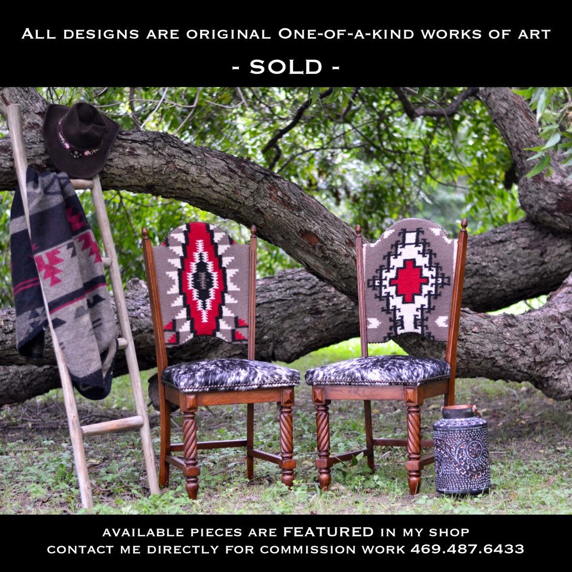 Navajo Chairs Cowhide SOLD Etsy