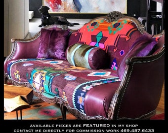 Boho rustic couch  AVAILABLE!
