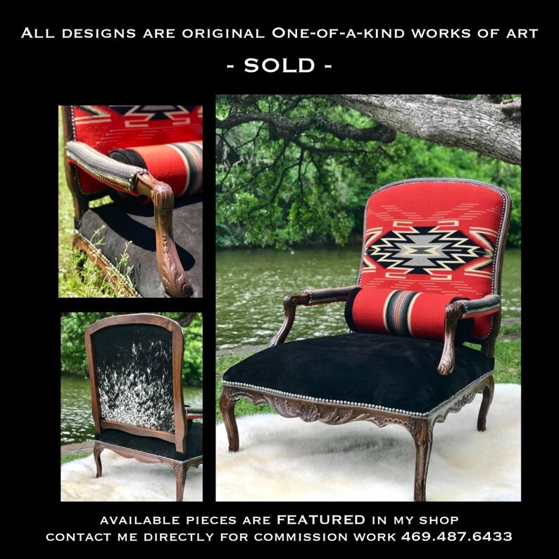 Sold Western Chair, Navajo Etsy