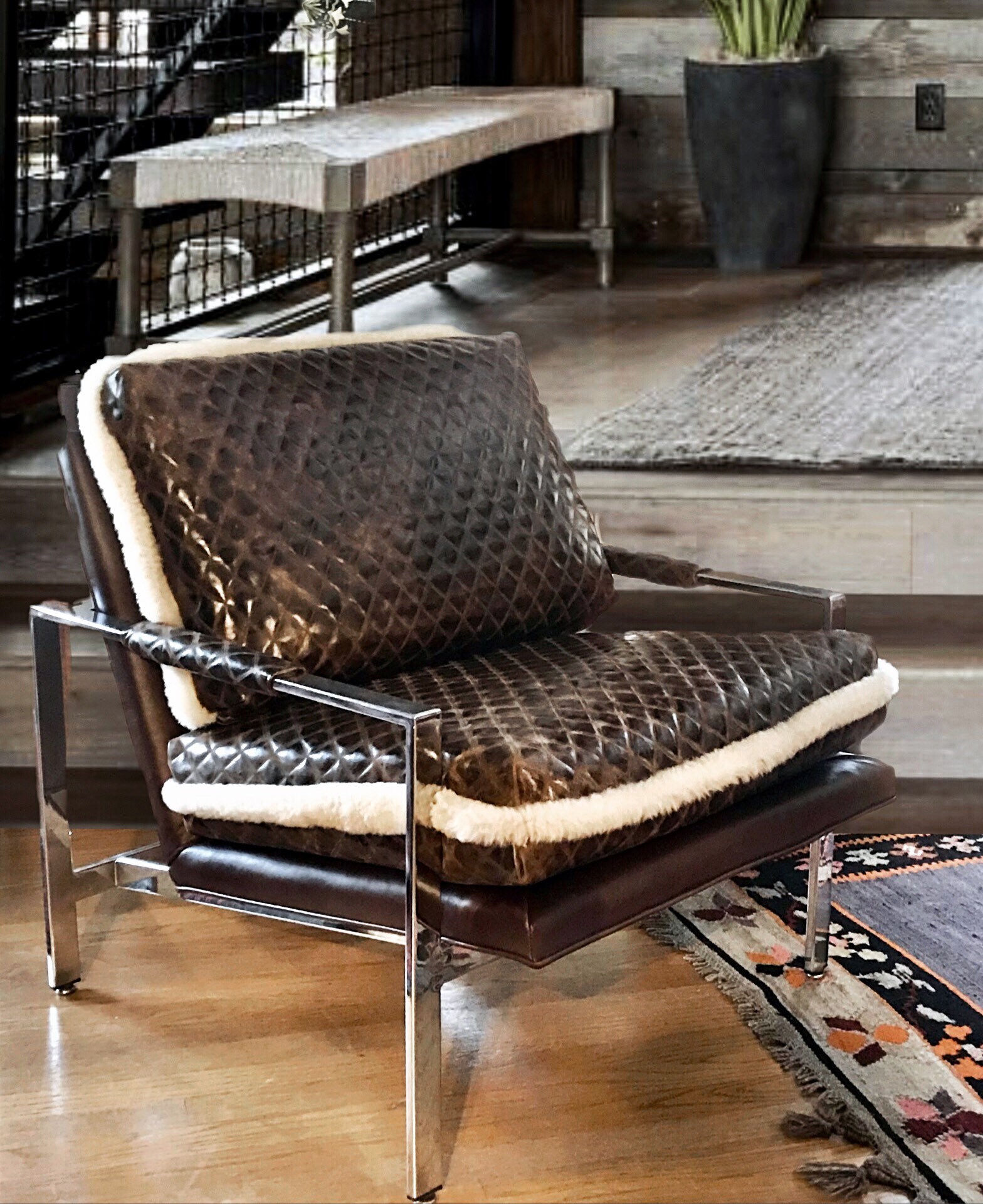 MCM rustic leather chairs SOLD Etsy België