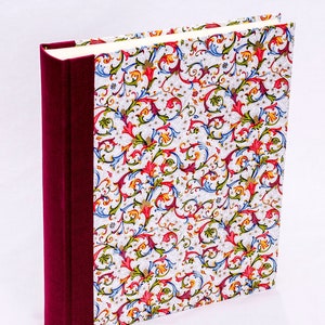 Fotoalbum Gebunden Mit Florentiner Papier Fleurs Etsy