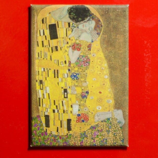 Klimt Gustav, Der Kuss - Magnet