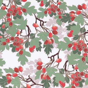 Red Berries  - Geschenkpapier Weihnachten aus England