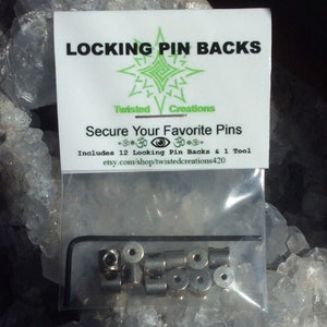 Locking Pin Backs
