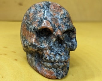 Jasper Gemstone Crystal Skull Carving